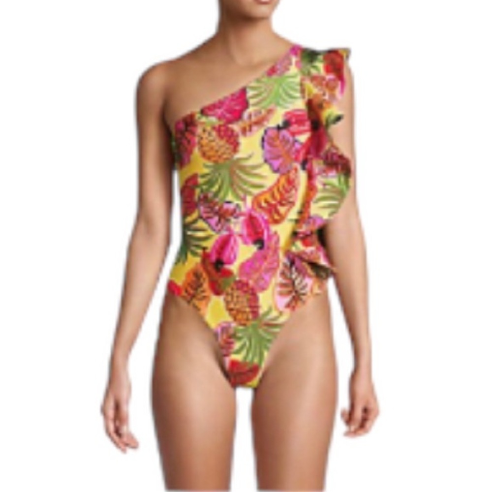 Farm Rio Fruit Dream One Piece Swimsuit Size Large - Picture 10 of 10
